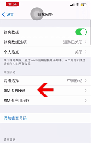 昌黎苹果14维修网分享如何给iPhone14的SIM卡设置密码 