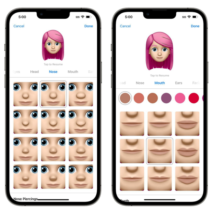 昌黎苹果手机维修分享​iOS 16中的拟我表情有了哪些变化和升级 